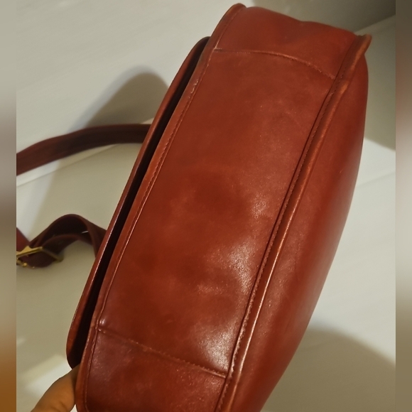 Vintage COACH Red Taft Leather Crossbody Bag #9980 – Classic & Rare - Picture 10 of 16